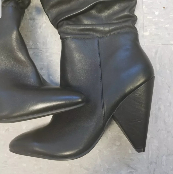 Leather Slouch Boots - Picture 5 of 8